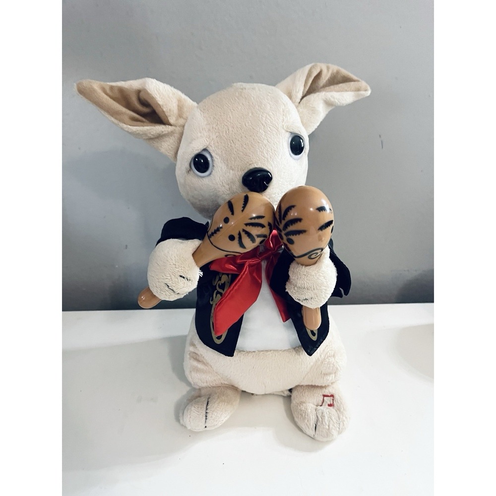 Cuddle‎ Barn Chuey Bamba 12" Singing Chihuahua Animated Plush Toy - WORKS